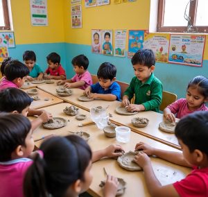 indian_preschool_image_for_clay_dough_modelling