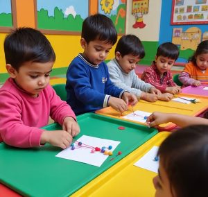 indian_preschool_image_for_lacing_beads_threading_scissor