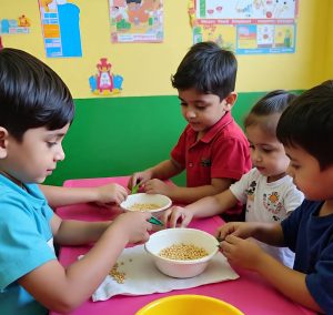 indian_preschool_image_for_using_tongs_tweezers_for