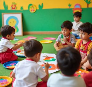 indian_preschool_image_of_buddy_painting_fostering