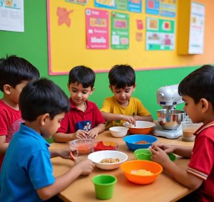 indian_preschool_image_of_cooking_without_fire